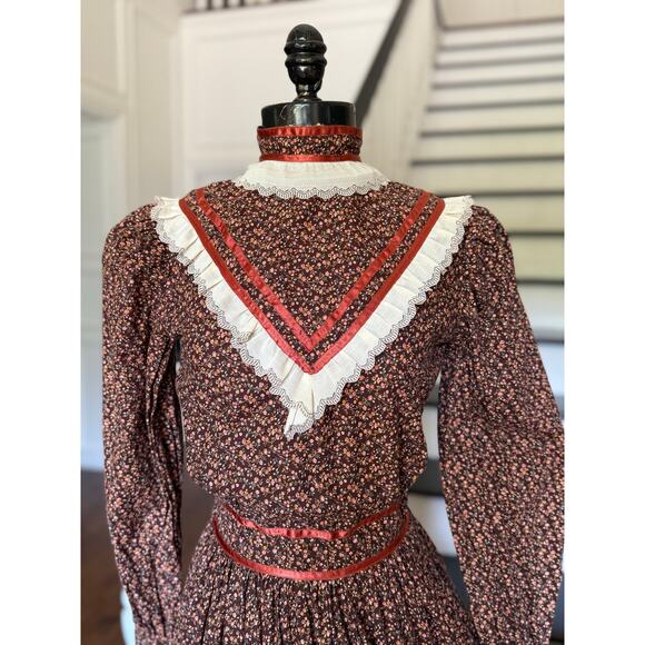 Vintage Victorian Edwardian Prairie Pioneer Dress Reenactment History Costume - Picture 4 of 11